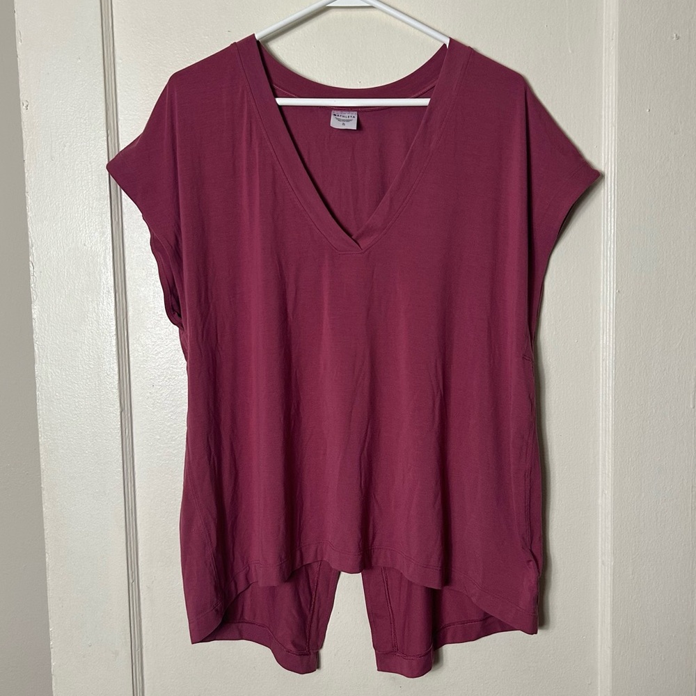 Athleta Explore Split Back Tee Tshirt Boxy Women'… - image 3